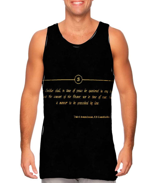 Third Amendment Us Constitution&nbsp;Mens Tank Top