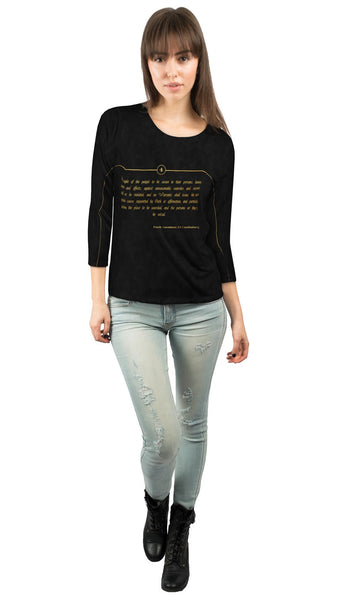 Fourth Amendment Us Constitution&nbsp;Womens 3/4 Sleeve