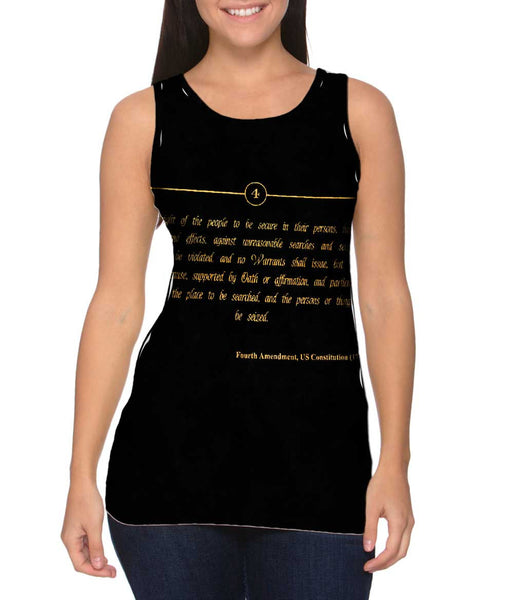 Fourth Amendment Us Constitution&nbsp;Womens Tank Top