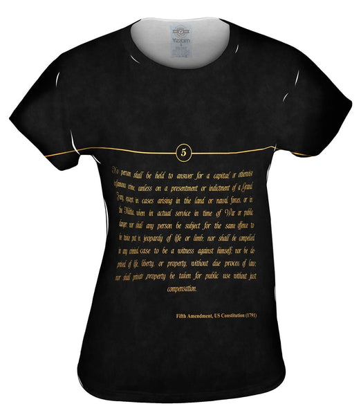 Fifth Amendment Us Constitution Womens Top