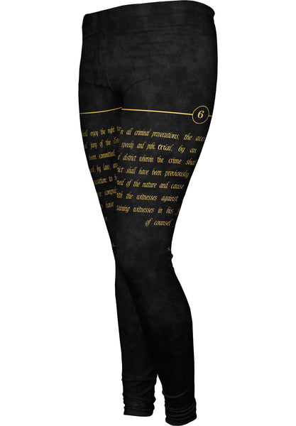 Sixth Amendment Us Constitution Womens Leggings