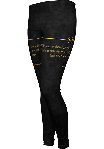 Tenth Amendment Us Constitution Womens Leggings