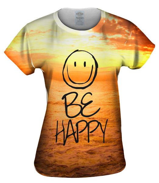 Flow With The Motion Be Happy Sea Womens Top