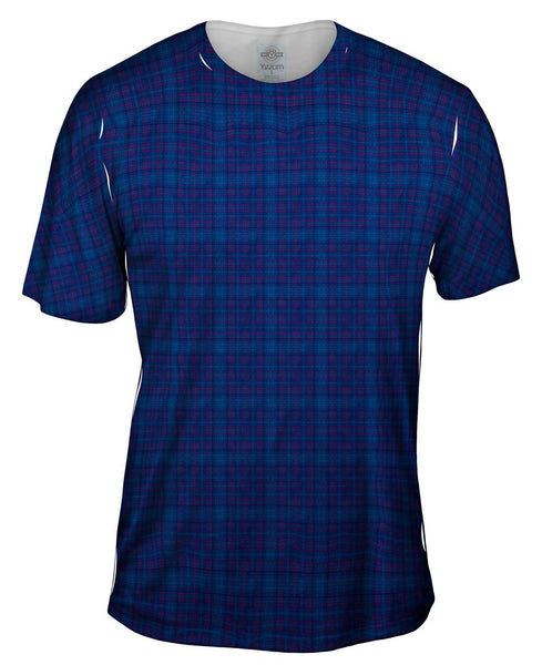 Blue Flannel Mens T-Shirt