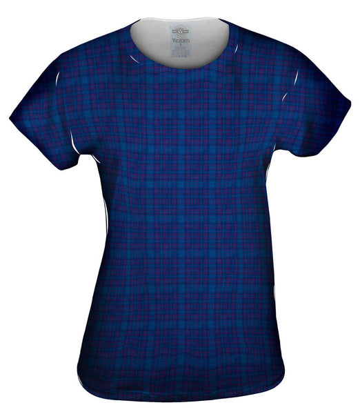 Blue Flannel Womens Top