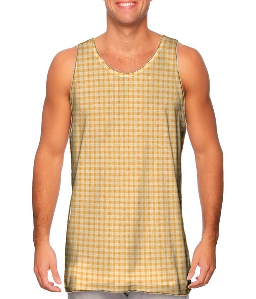 Khaki Flannel&nbsp;Mens Tank Top