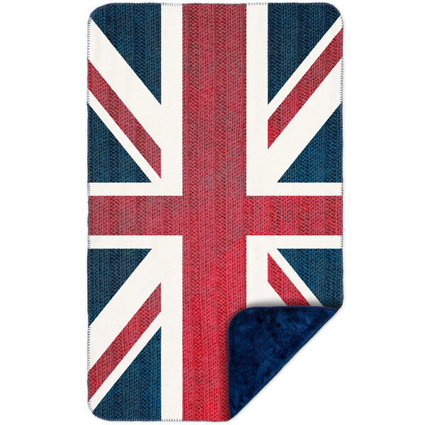 Union Jack&nbsp;MicroMink(Whip Stitched) Navy