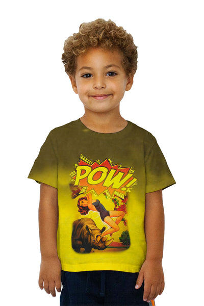 Kids Ass Kicking Pow Comic Kids T-Shirt