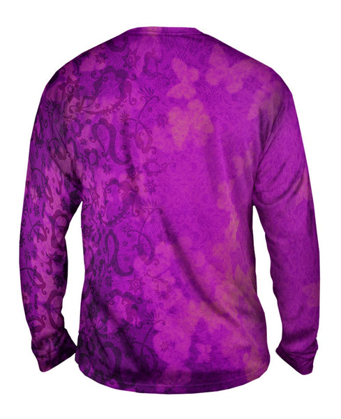 Bindi Indian Pattern Purple&nbsp;Mens Long Sleeve