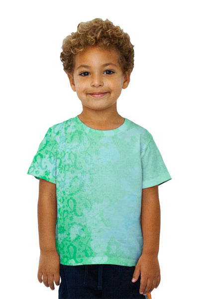 Kids Bindi Indian Pattern Green Turquoise Kids T-Shirt