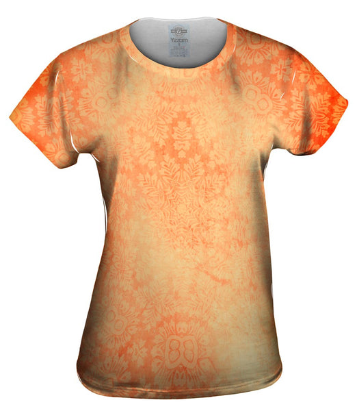 Floral Goddess Orange Womens Top