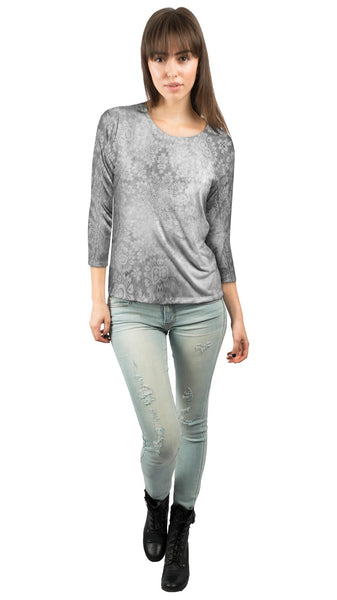 Floral Goddess Black White&nbsp;Womens 3/4 Sleeve