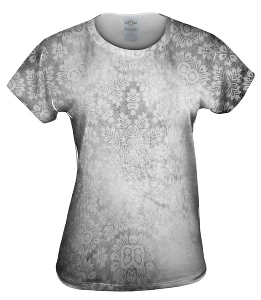 Floral Goddess Black White Womens Top
