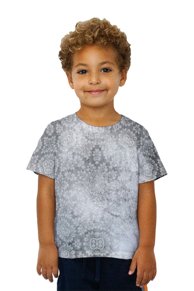 Kids Floral Goddess Black White Kids T-Shirt