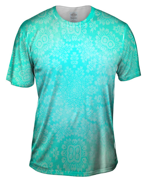 Floral Goddess Green Turquoise Mens T-Shirt