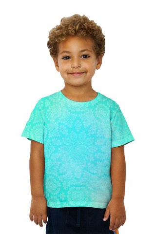 Kids Floral Goddess Green Turquoise