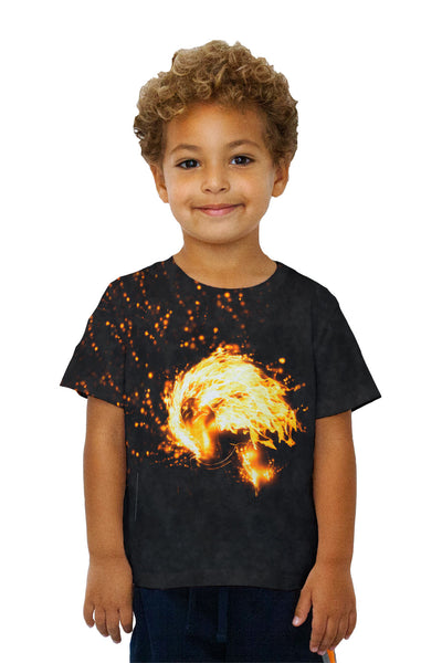 Kids Flame Girl Kids T-Shirt