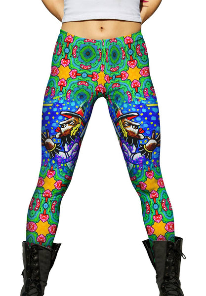 Star Fairy Orange Mushrooms&nbsp;Womens Leggings