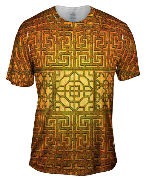 Eastern Tapestry Gold Mens T-Shirt