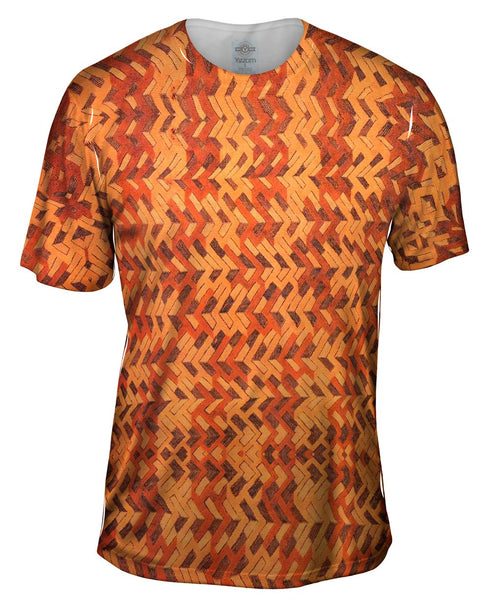 African Tribal Kuba Cloth Boomerang Mens T-Shirt