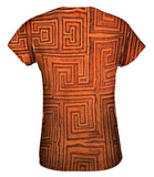 African Tribal Kuba Cloth Labyrinth