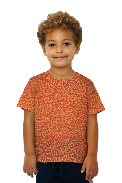 Kids African Tribal Kuba Cloth Pattern Kids T-Shirt