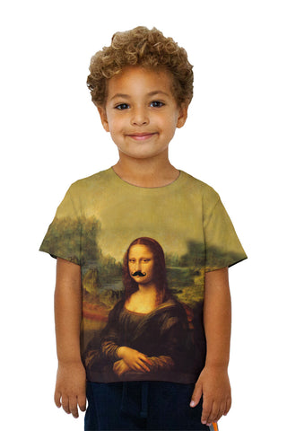 Kids Moustache Hipster Da Vinci Mona Lisa