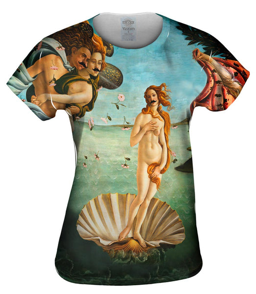 Moustache Hipster Botticelli Venus&nbsp;Womens Top