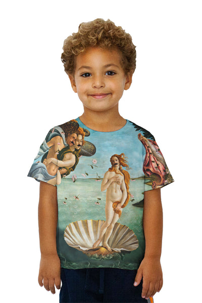 Kids Moustache Hipster Botticelli Venus&nbsp;Kids T-Shirt