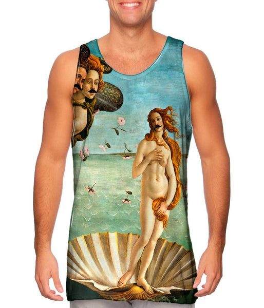Moustache Hipster Botticelli Venus&nbsp;Mens Tank Top