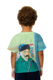 Kids Moustache Hipster Vincent Van Gogh Self Portrait With Bandaged Ear