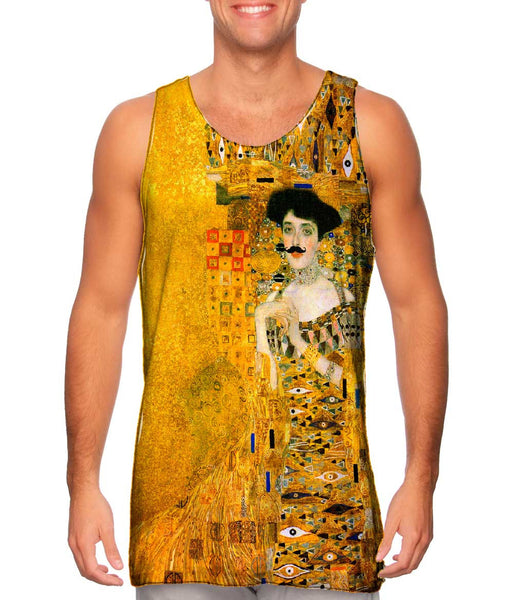Moustache Hipster Klimt Portrait Adele&nbsp;Mens Tank Top