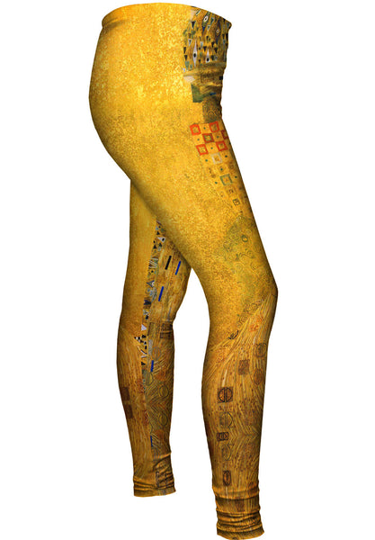Moustache Hipster Klimt Portrait Adele Womens Leggings