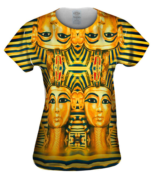 King Tut Reincarnation Black Stripes Copy&nbsp;Womens Top