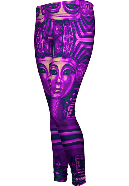 King Tut Reincarnation Purple Womens Leggings