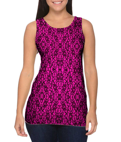 Lace Black Hotpink