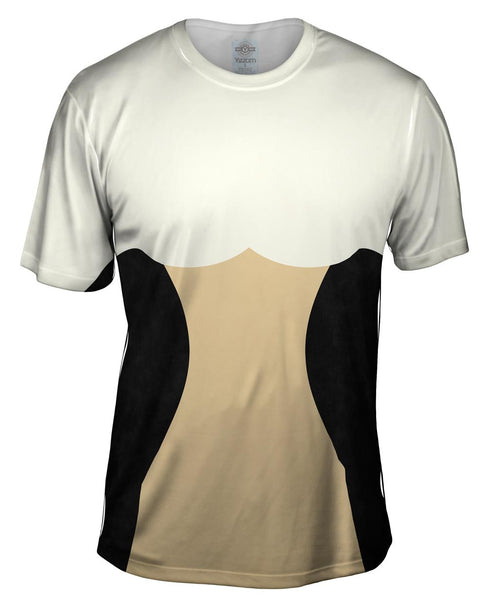 Optical Illusion Slender Contour Mens T-Shirt