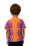 Kids Floral Print Orange