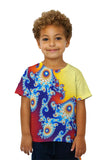 Kids Mandel Fractal Center Blue