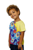 Kids Mandel Fractal Center Blue