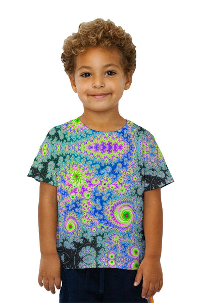 Kids Islands Of Consciousness Fractal Kids T-Shirt