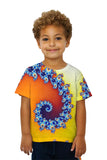 Kids Yellow Seahorse Tail Mandel Fractal