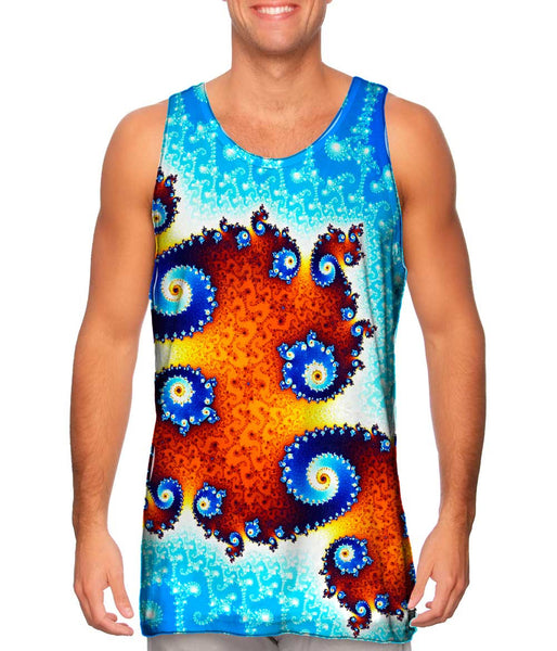 Mandel Bright Julia Island Fractal&nbsp;Mens Tank Top