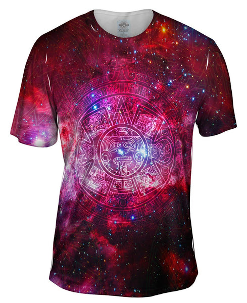 Pink Galaxy Aztec Cluster Mens T-Shirt