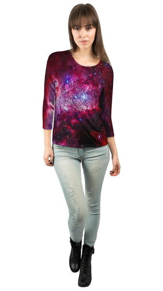 Pink Galaxy Aztec Cluster&nbsp;Womens 3/4 Sleeve