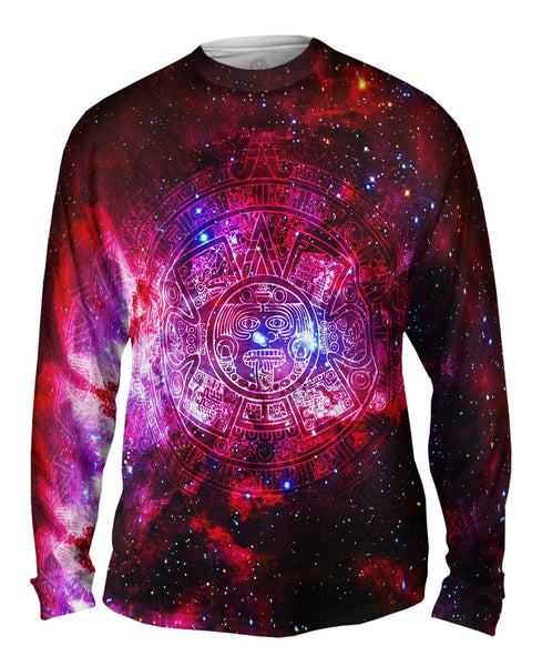 Pink Galaxy Aztec Cluster Mens Long Sleeve