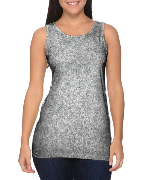 Just Engaged Bling White Gold Womens Tank Top