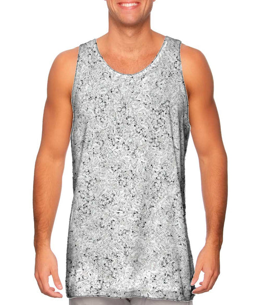 Just Married White Gold Rings&nbsp;Mens Tank Top