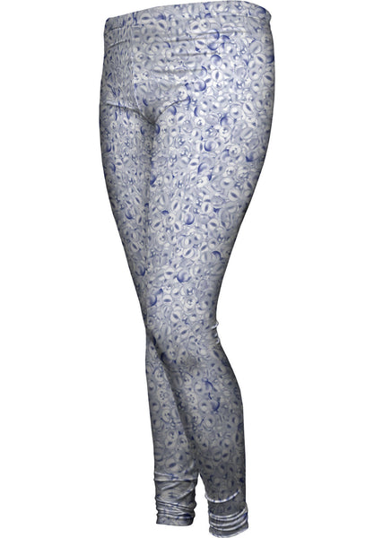 Blue Pearls Delight Copy Womens Leggings