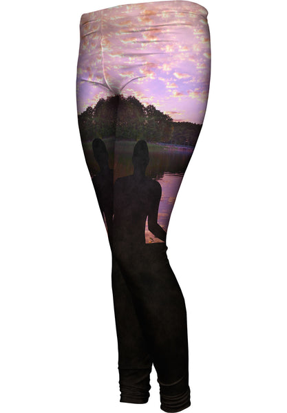Lake Meditation Womens Leggings